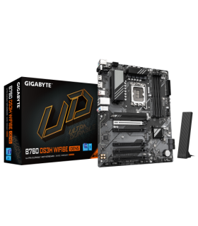 PLACA GIGABYTE B760 DS3H WF6E GEN5,INTEL,1700,B760,4DDR5,256GB,HDMI+DP,4SATA+2M.2,GBLAN+WIFI6E+BT5.3,3USB3.2+2USB-C,ATX