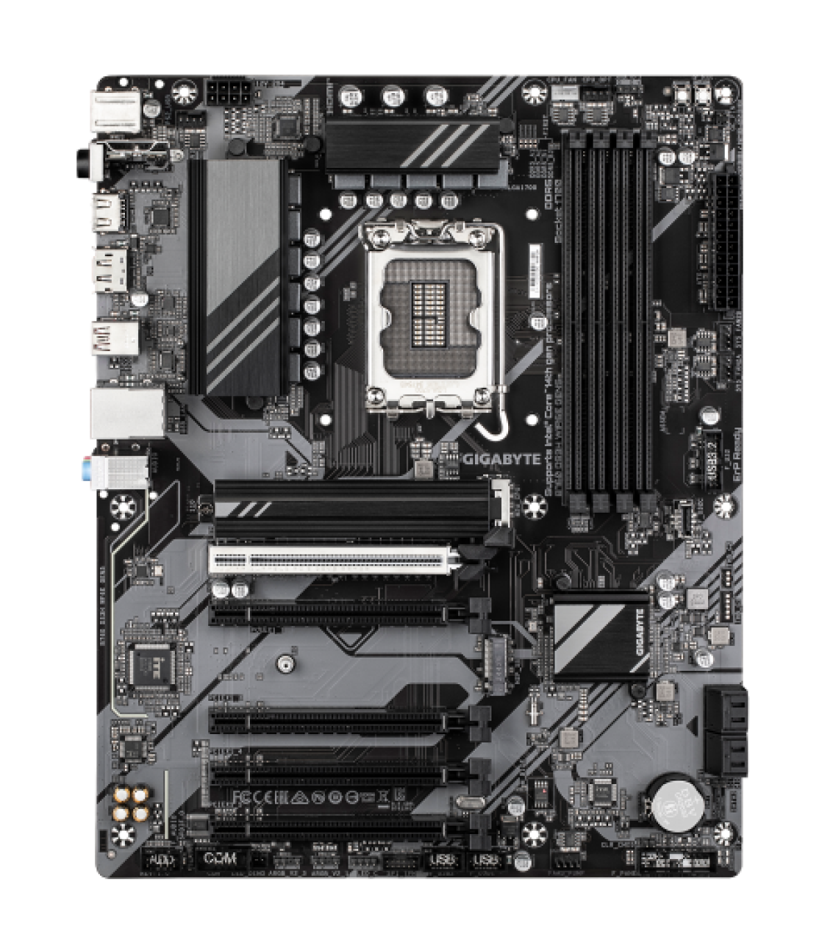 PLACA GIGABYTE B760 DS3H WF6E GEN5,INTEL,1700,B760,4DDR5,256GB,HDMI+DP,4SATA+2M.2,GBLAN+WIFI6E+BT5.3,3USB3.2+2USB-C,ATX