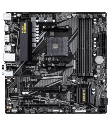 GIGABYTE B550M DS3H AC R2 Placa base - Procesadores AMD Ryzen 5000, VRM de 5+3 fases, hasta 4733 MHz DDR4 (O.C.), 1x M.2 PCIe 4.