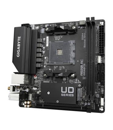 PLACA GIGABYTE A520I AC,AMD,AM4,A520,2DDR4,64GB,DP+2HDMI,GBLAN+WIFIAC+BT4.2,4SATA6+1M.2,2USB3.2,MINI-ITX