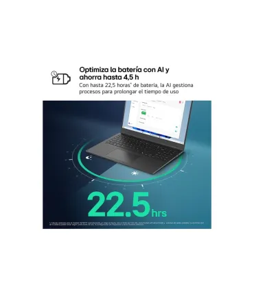 PORTATIL LG GRAM,16",16Z90T, INTEL CORE ULTRA 7, 40,6 CM, 2560 X 1600 PIXELES, 32 GB, 1 TB, WINDOWS 11 HOME