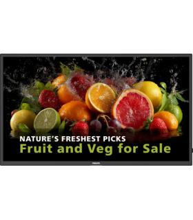 PHILIPS 24x7 ( ANDROID 11 SoC) 55" D-LINE, UHD, 600CD, 24/7 LANDSCAPE & PORTRAIT, ANDROID 14, MEDIAPLAYER, FULL FAILOVER, WIFI..