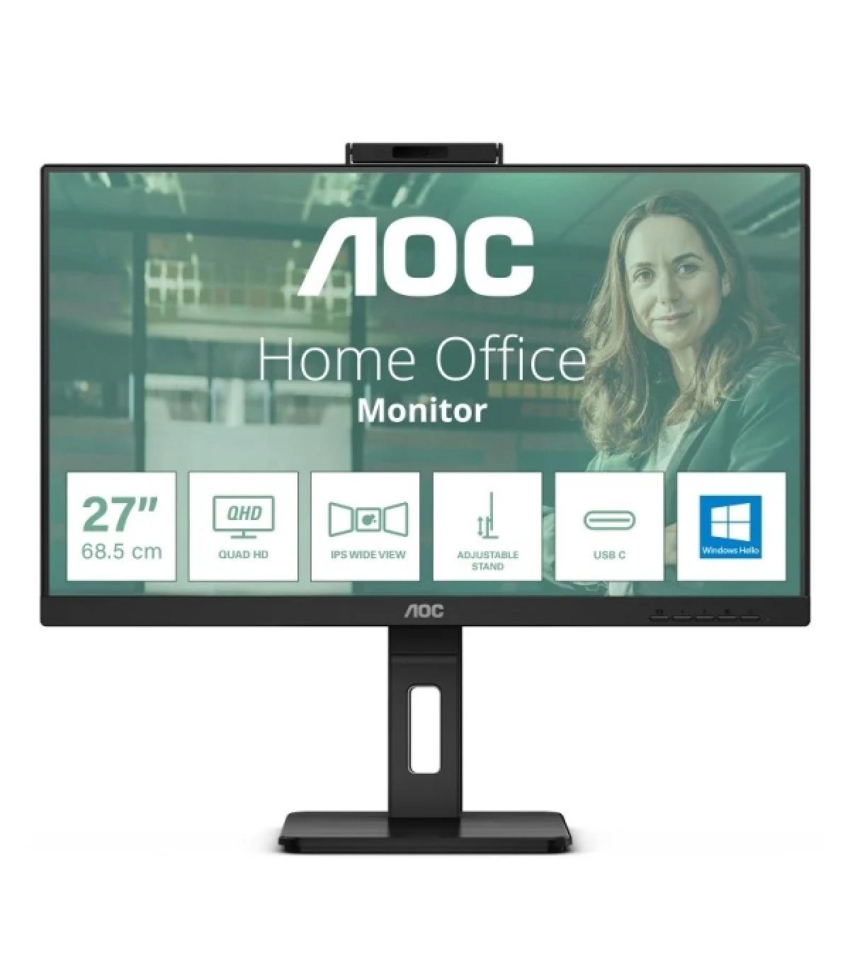 AOC 24P3QW Monitor 23.8" WLED IPS FullHD 120Hz - Respuesta 4ms - Ajustable en Altura, Giratorio e Inclinable - Altavoces 10W ..