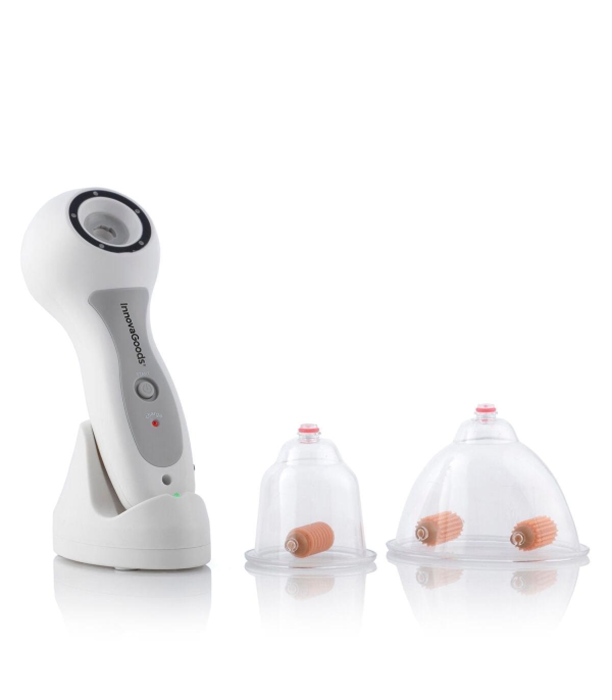 Innovagoods Aparato Anticelulitico de Vacumterapia Pro - Intensidad Regulable - Recargable por USB - Incluye Rodillos de Succion