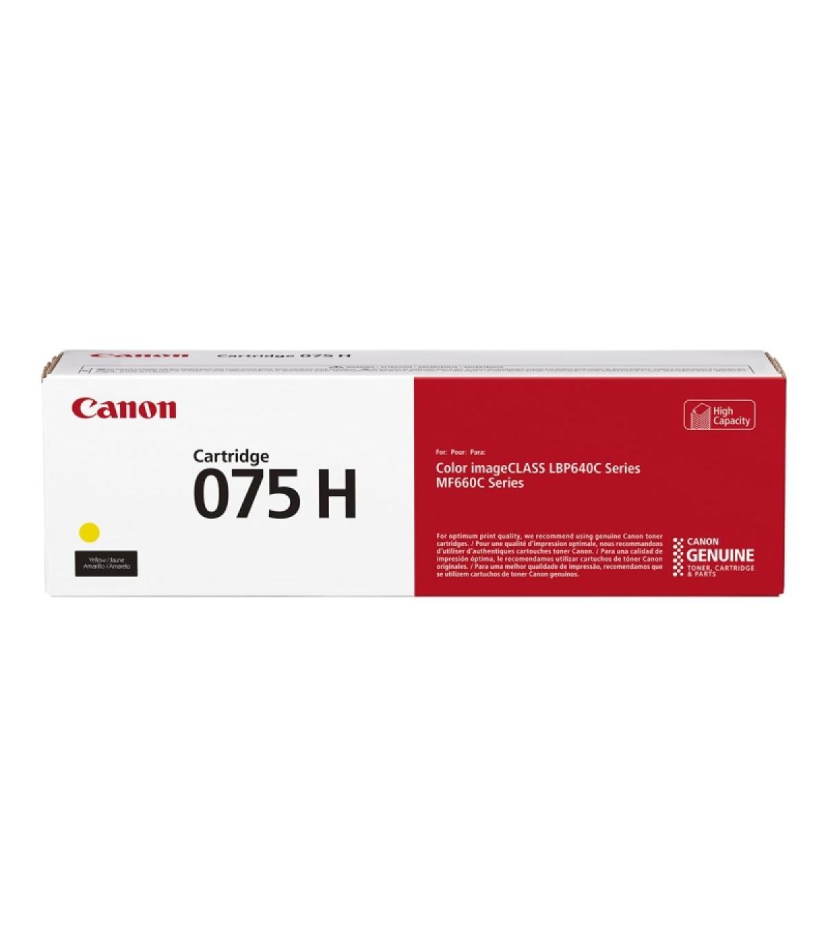 Canon 075H Amarillo Cartucho de Toner Original - 6366C002