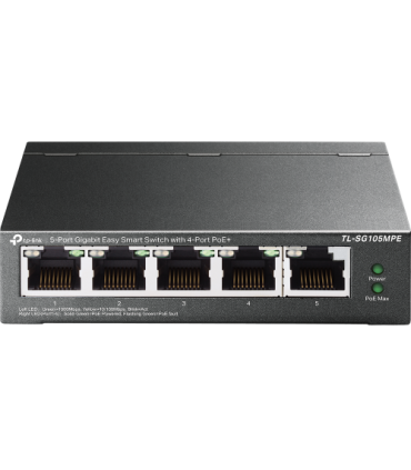 TP-Link TL-SG105MPE switch L2 Gigabit Ethernet (10/100/1000) Energía sobre Ethernet (PoE) Negro
