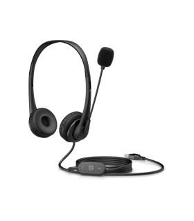 HP Auriculares G2 Stereo USB con Microfono Cancelacion de Ruido - Diadema Ajustable - Almohadillas de PU Leather para Uso Prolon