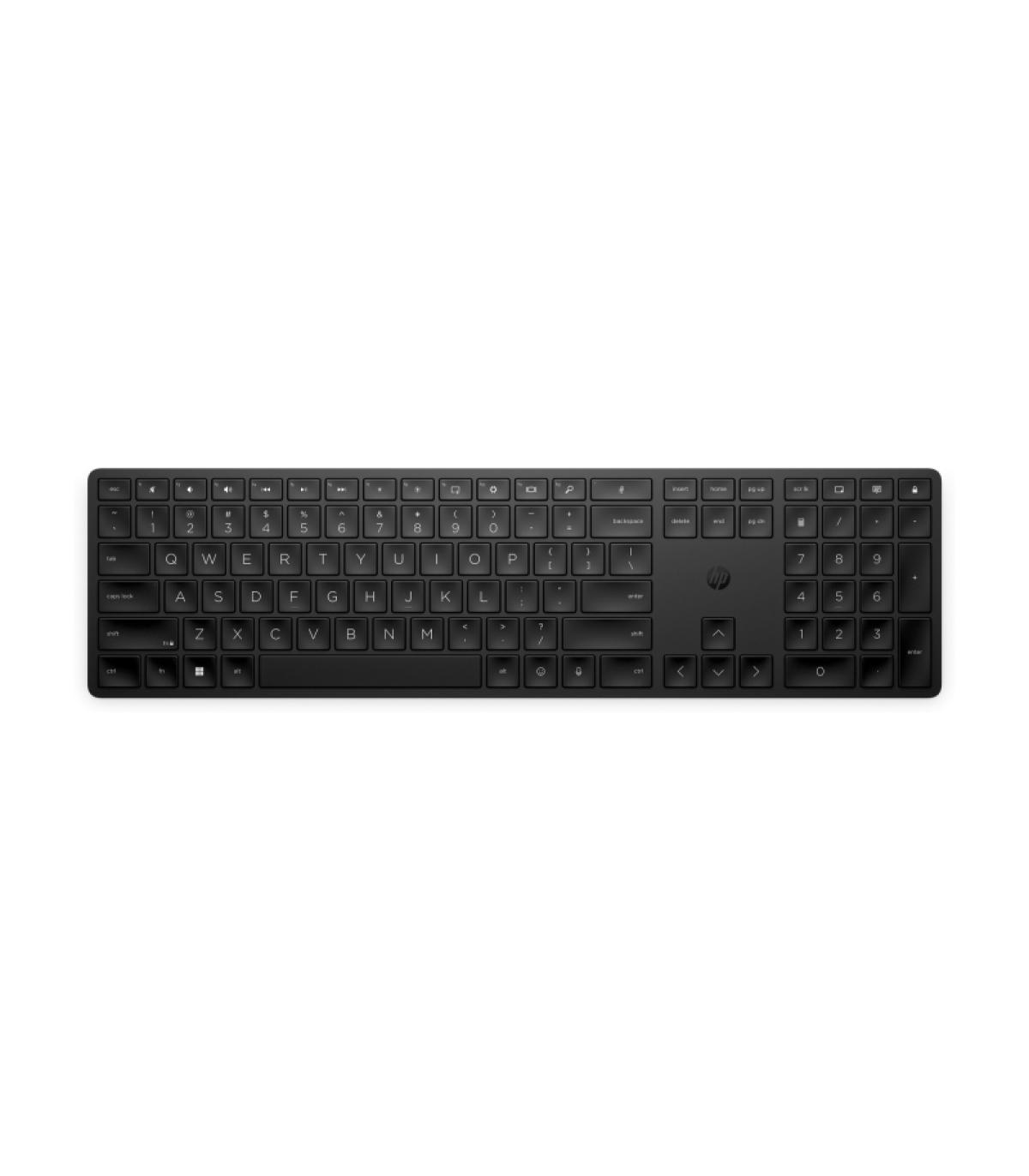 HP 455 Teclado Inalambrico Programable 2.4GHz - Mas de 20 Teclas Programables - Teclas Contorneadas con Recorrido 2 mm - Patas..