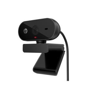 HP 325 Webcam Full HD 1080p - Gran Angular 66° - Microfono Integrado - Correccion Automatica de Luz e Imagen - Giro 360° y Sopor