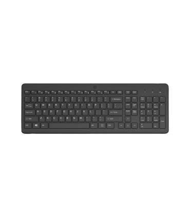 HP 225 Teclado Inalambrico 2.4GHz - 12 Atajos Fn Integrados - Indicadores LED Bloq Num, Bloq Mayus y Bateria - Autonomia hasta..
