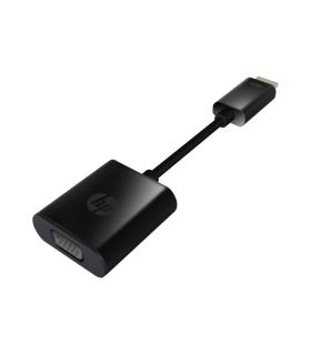 HP Adaptador HDMI a VGA - Soporta Resoluciones 720p y 1080p - Conector HDMI Macho a VGA Hembra - Diseño Compacto y Portátil - Co