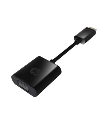 HP Adaptador HDMI a VGA - Soporta Resoluciones 720p y 1080p - Conector HDMI Macho a VGA Hembra - Diseño Compacto y Portátil - Co