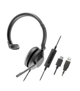 Axtel One Auriculares con Microfono USB - Conexion USB-A - Controles de Audio Integrados - Estereo