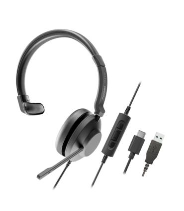 Axtel One Auriculares con Microfono USB - Conexion USB-A - Controles de Audio Integrados - Estereo
