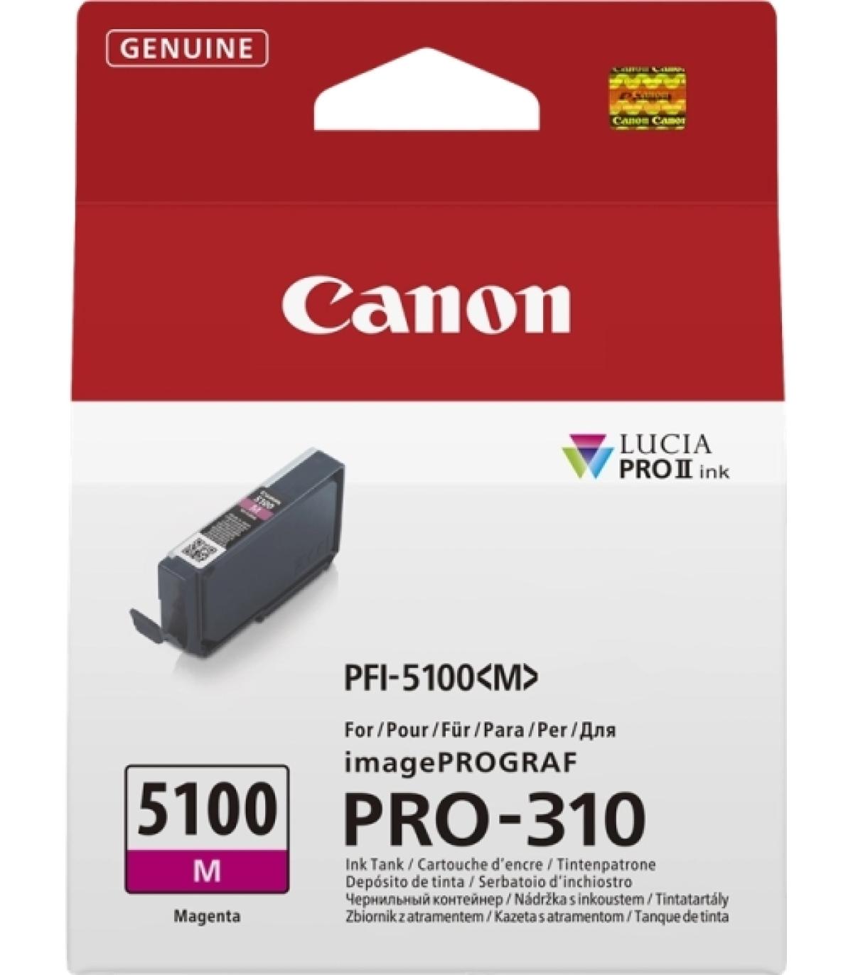 Canon PFI5100 Magenta Cartucho de Tinta Original - PFI5100M/6954C001