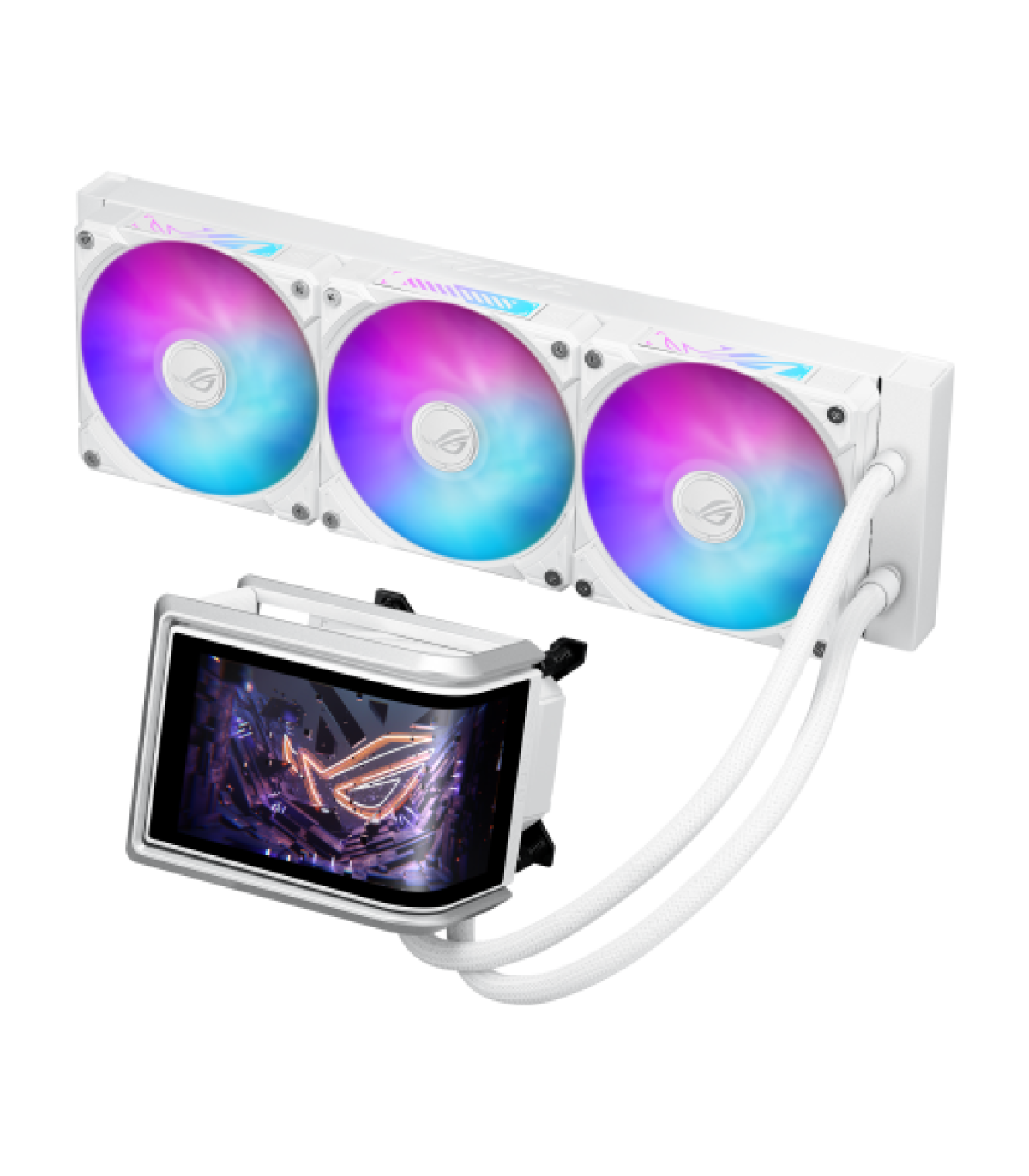 SISTEMA DE REFRIGERACION LIQUIDA ASUS PARA CPU ROG RYUO IV 360 ARGB WHITE EDITION,PANTALLA AMOLED