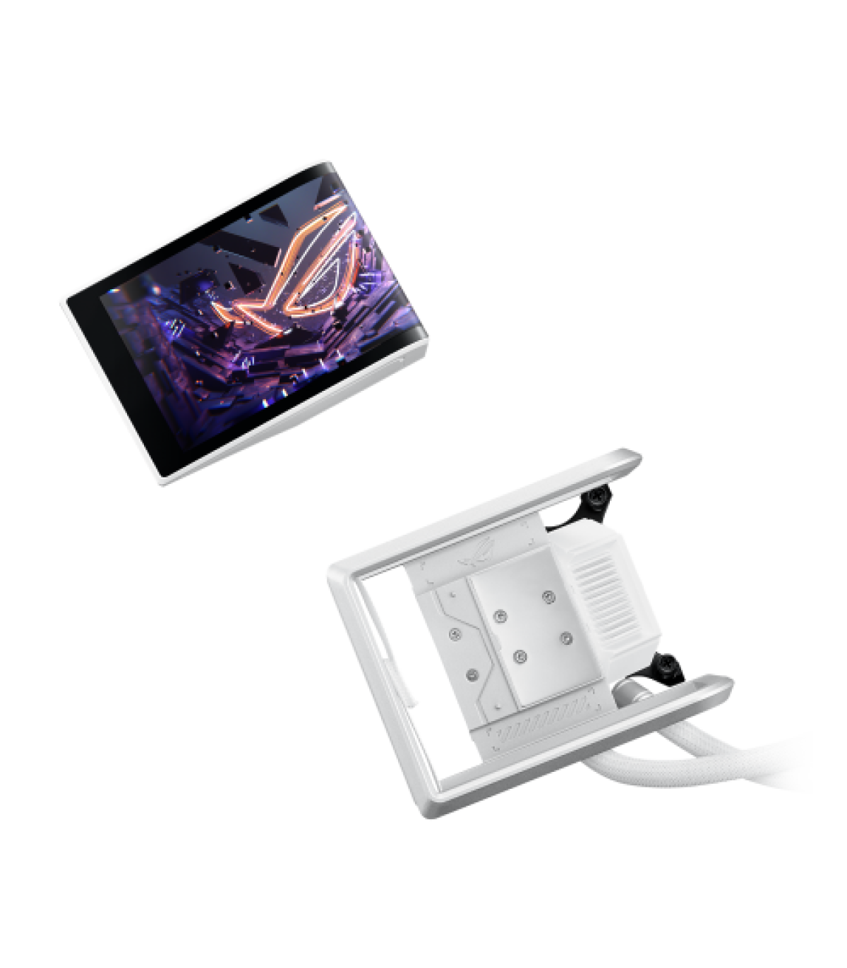 SISTEMA DE REFRIGERACION LIQUIDA ASUS PARA CPU ROG RYUO IV 360 ARGB WHITE EDITION,PANTALLA AMOLED