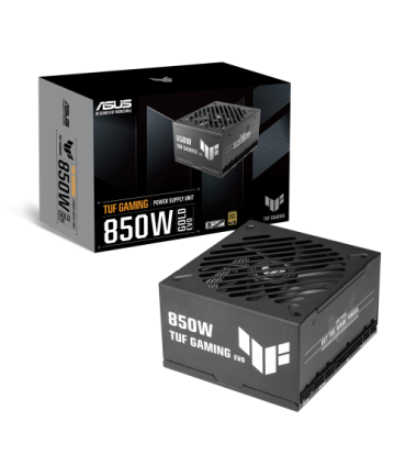 FUENTE ALIMENTACION ASUS TUF-GAMING-850G-EVO,850W, 80+ GOLD, ATX 3.0 COMPATIBLE, MILITARY-GRADE COMPONENTS, DUAL BALL BEARING..