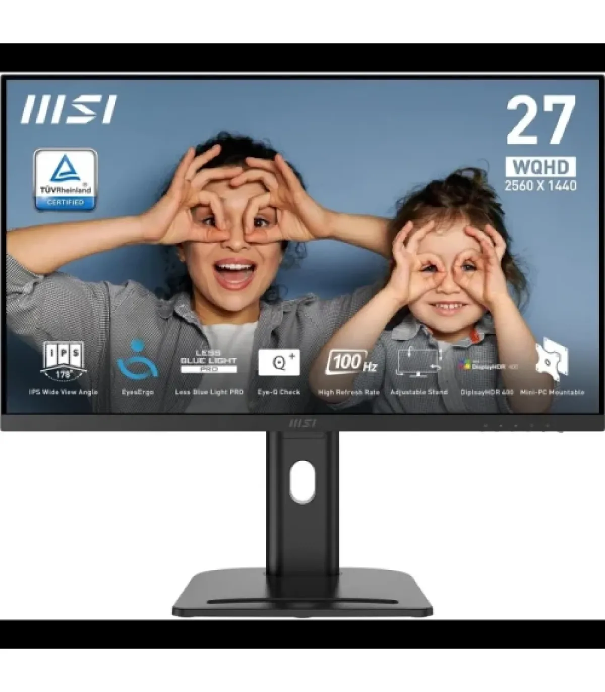 MSI MONITOR PRO MP273Q E14. 27" IPS FLAT. 2560x1440. 144HZ. NEGRO