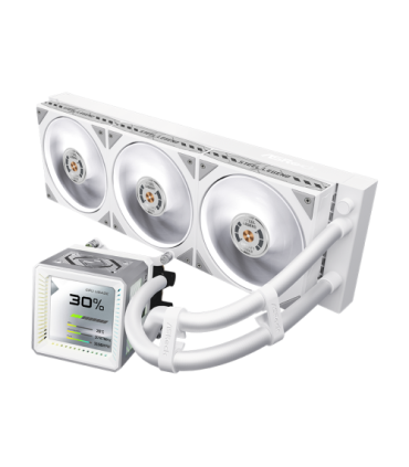 SISTEMA DE REFRIGERACION ASROCK PARA CPU STEEL LEGEND 360 LCD,1851/1700/AM5/AM4,3X120MM,ARGB,IPS LCD,BLANCO