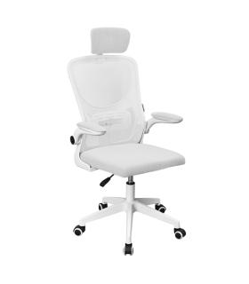 Mars Gaming MGC-ERGOPLUS Silla de Oficina Ergonomica - Reposacabezas, Soporte Lumbar y Reposabrazos Ajustable - Malla Transpirab