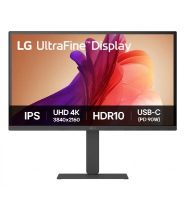 LG Monitor LED 27" IPS UHD 4K 60Hz HDR 10 - Respuesta 5ms - Ajustable en Altura, Inclinable y Giratorio - Altavoces 2 x 5W - 16: