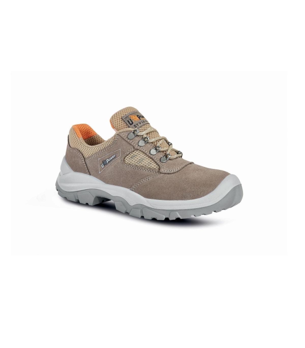 Upower Oasis L Calzado de Seguridad Bajos - Talla 42 - Empeine en Gamuza Ultra Transpirable, Puntal y Lamina de Acero, Antiperfo