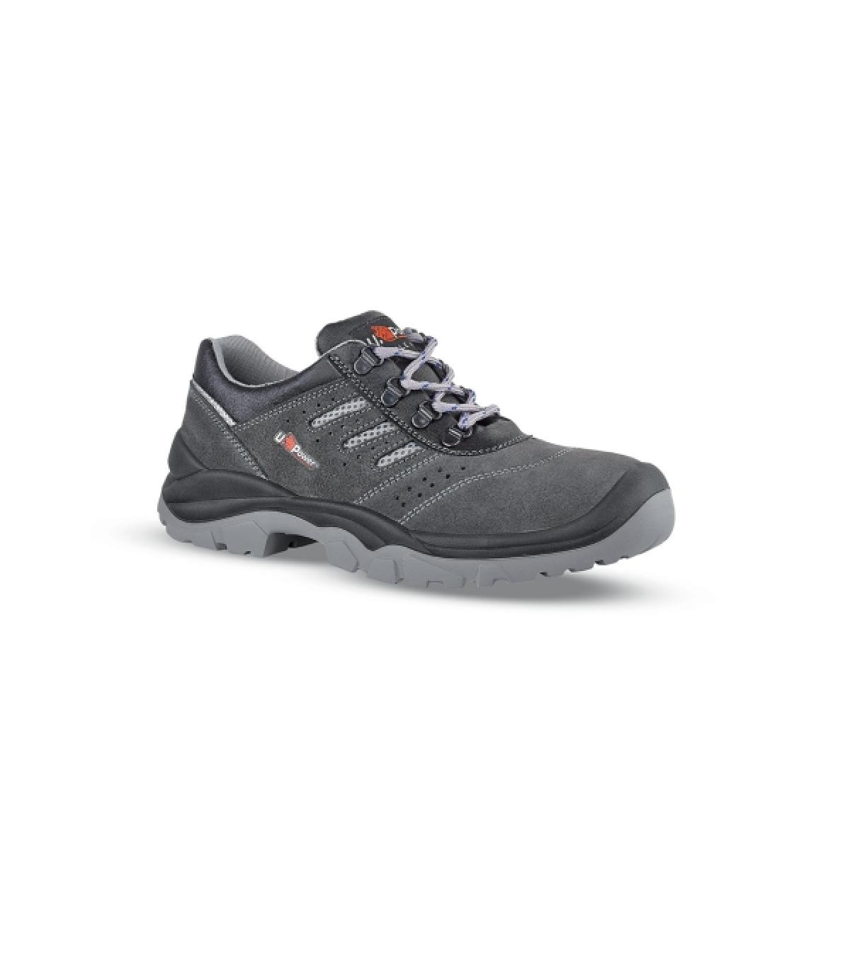 Upower Bell S Calzado de Seguridad Bajos - Talla 42 - Empeine Gamuza Ultra Transpirable, Puntal Acero, Antiperforacion, Suela An