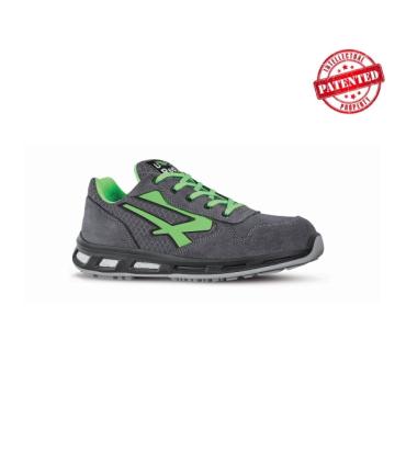 Upower Point S ESD Calzado de Seguridad Bajos - Talla 42 - Parte Superior de Nailon Ultraflexible y Gamuza Suave, Puntera de Alu