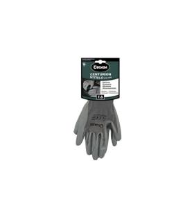 Cegasa Centurion Guantes de Trabajo Talla 8 - Fabricados en Nylon con Recubimiento de Nitrilo en Palma y Dedos - Color Gris