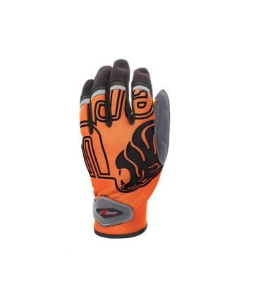 Upower Niko Guantes de Trabajo con Destreza y Flexibilidad - Talla L - Dorso Elastico Transpirable, Palma Resistente, Compatible