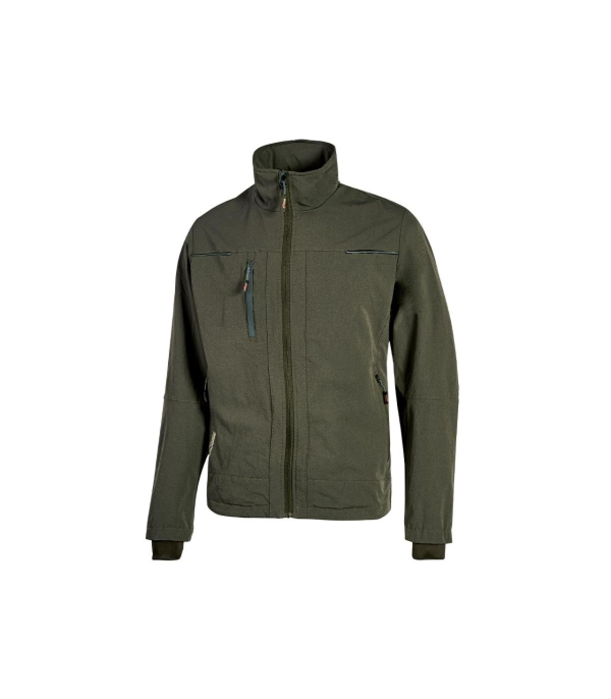 Upower Pluton Chaqueta de Tela Resistente - Talla M - Suave, Repelente al Agua, Transpirable, Secado Rapido, Multiples Bolsillos