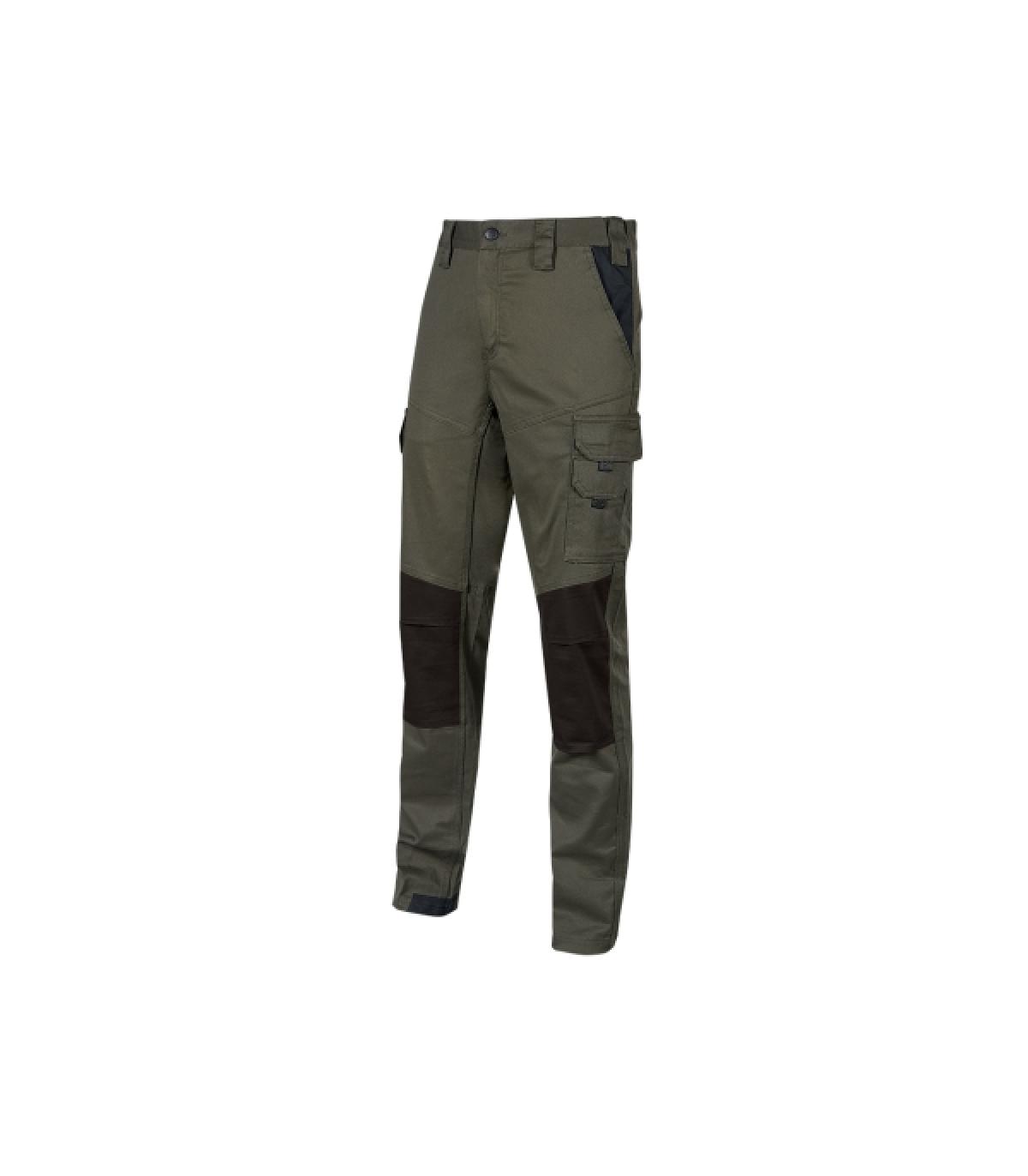 Upower Majo Pantalon de Trabajo - Talla XL - Algodon Elastico, Diseño Slim-Fit, Multiples Bolsillos, Proteccion Lumbar, Detalles