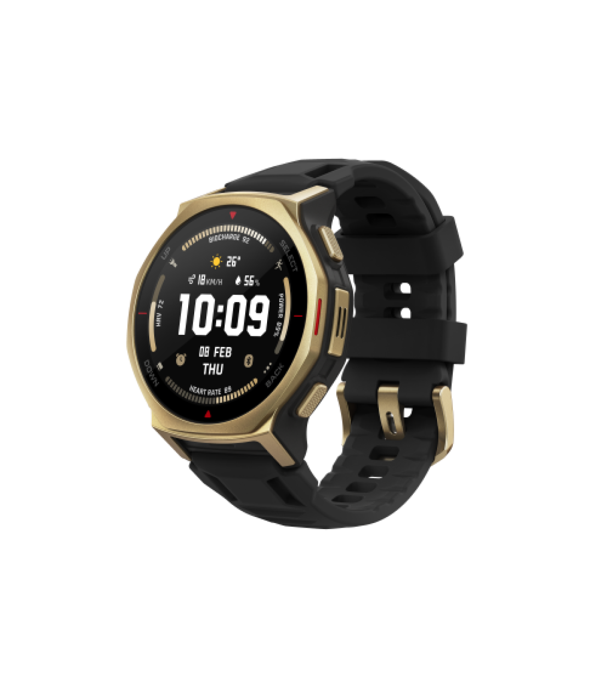 Amazfit T-rex 3 Pro 3,35 cm (1.32") AMOLED 44 mm Digital 466 x 466 Pixeles Pantalla táctil Oro Wifi GPS (satélite