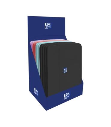 Oxford Young Proof B-Case Expositor con 10 Fundas para Portatil hasta 14" - Compartimento Acolchado - Bolsillo Exterior con Crem