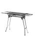 Innovagoods ExelQ Barbacoa Portatil de Acero Inoxidable - Plegable - Parrilla Extraible de 57X29cm - Asas de Transporte - Paravi