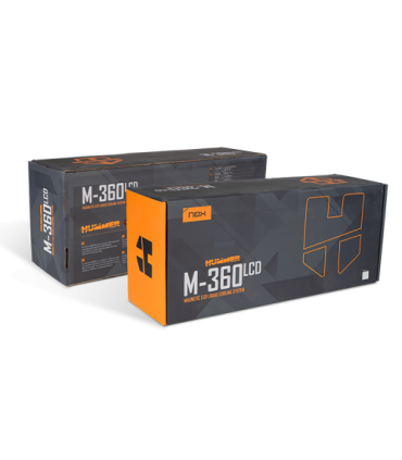 NOX Hummer M-360 LCD|Kit RL Magnético ARGB Blanco