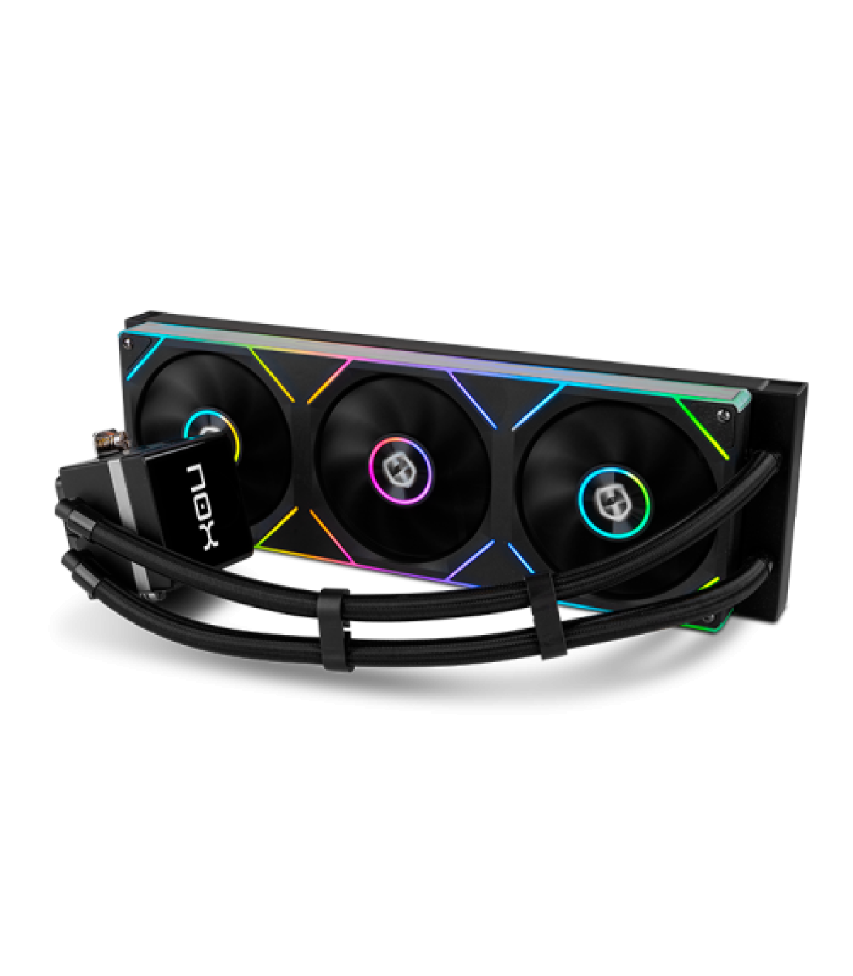 NOX Hummer M-360 LCD|Kit RL Magnético ARGB Negro