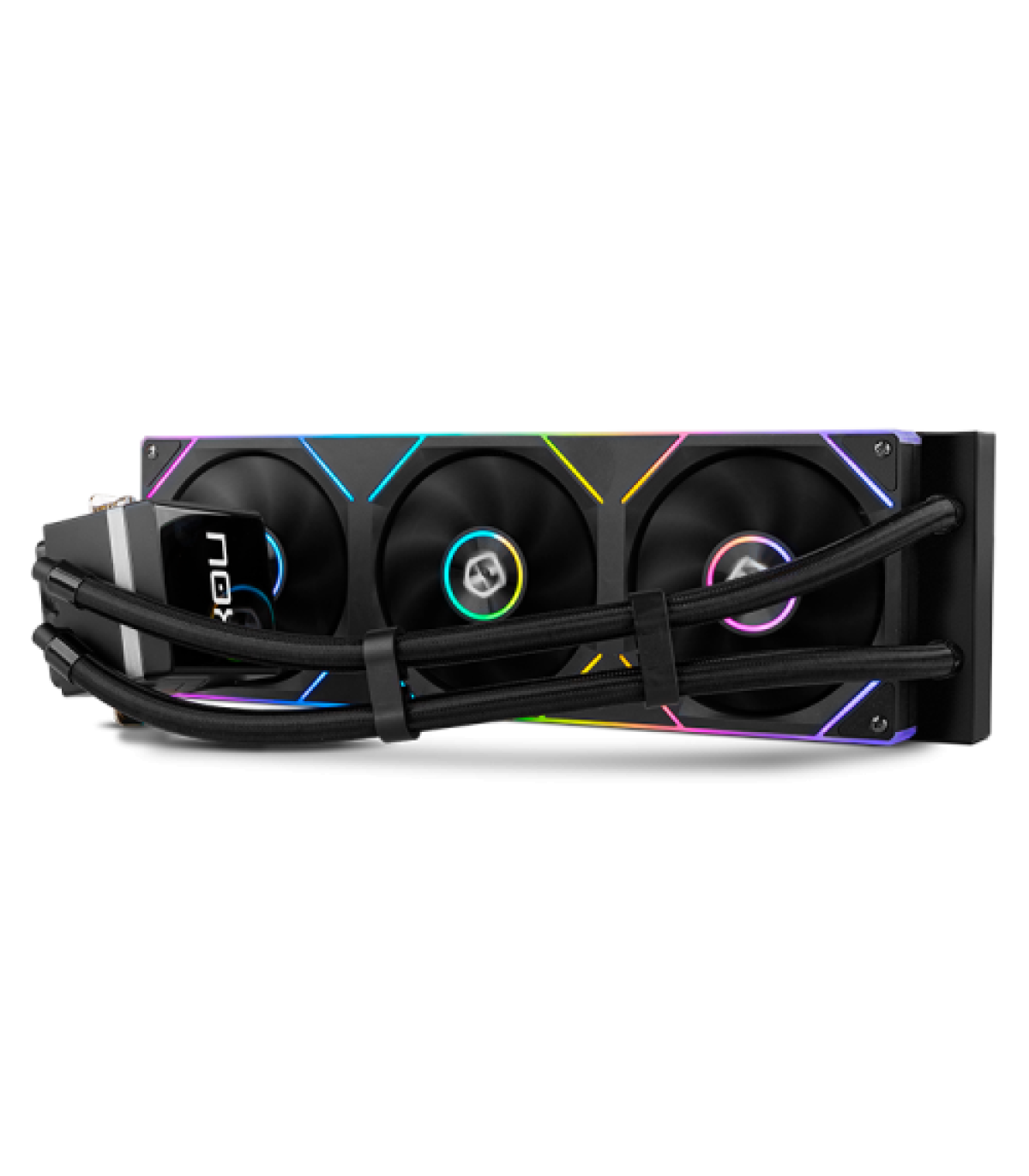 NOX Hummer M-360 LCD|Kit RL Magnético ARGB Negro