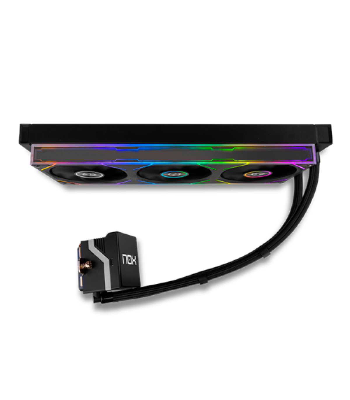 NOX Hummer M-360 LCD|Kit RL Magnético ARGB Negro