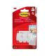 Command Mini Pack de 3 Ganchos - 3 Tiras Adhesivas - Soportan hasta 225G - Color Blanco
