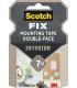 Scotch-Fix Cinta de Montaje para Interior de Doble Cara - 19 mm x 1.5m - Color Blanco
