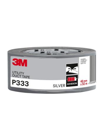 3M Cinta Adhesiva Americana - 48mm x 50m - Color Plata