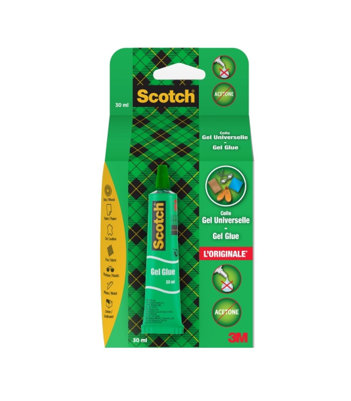 Scotch Tubo de Pegamento en Gel 30ml - Secado Rapido - Aplicacion Sencilla y Efectiva - Transparente