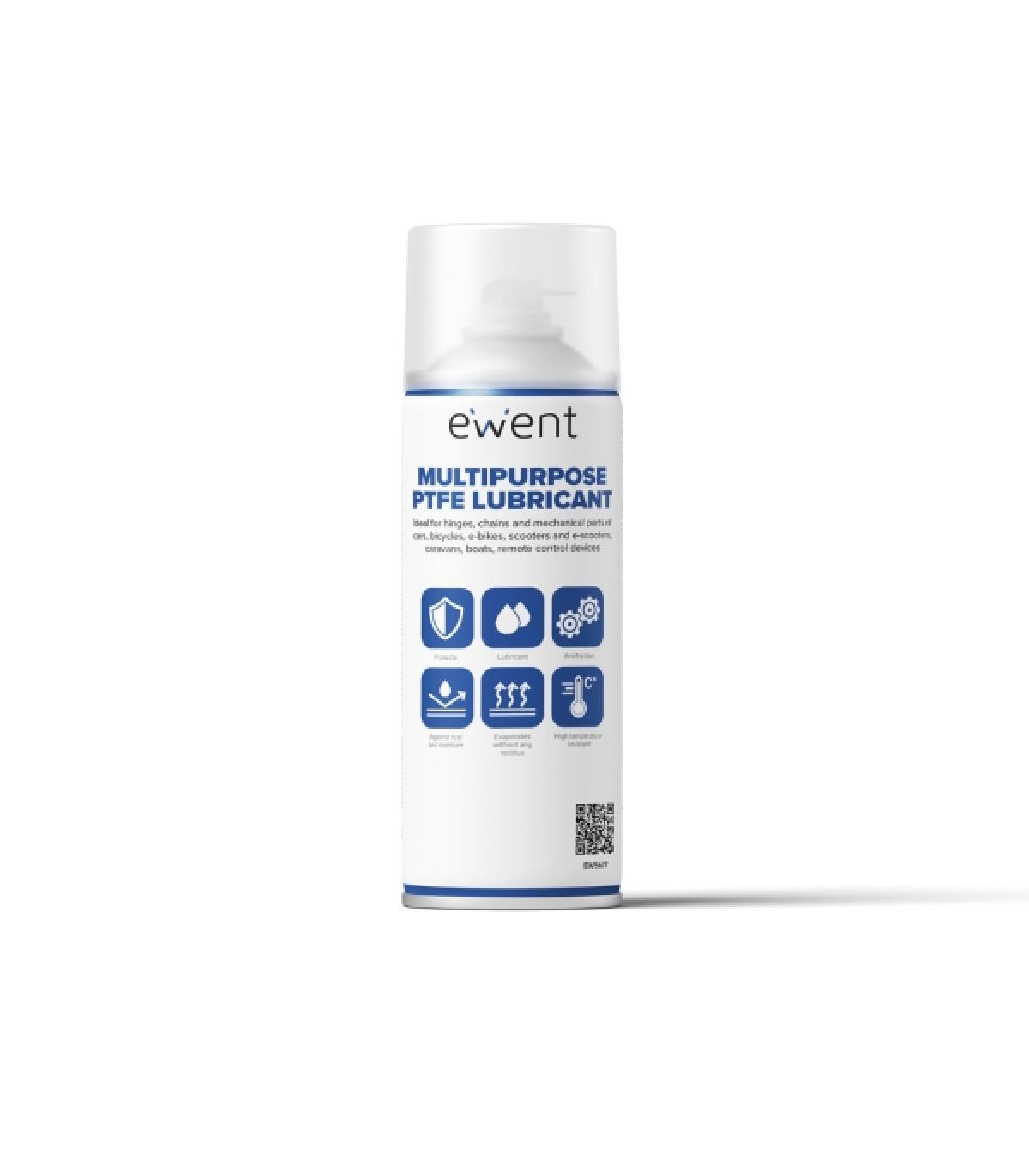 Ewent Spray Lubricante - 400ml - Antifriccion - PTFE - Color Transparente