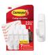 Command Pack de 7 Ganchos Grandes - 12 Tiras Adhesivas - Soporta hasta 2.2kg - Color Blanco