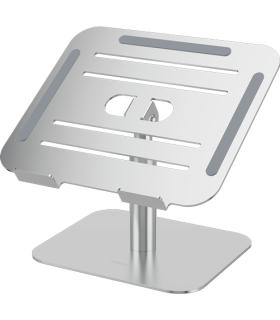 Fellowes Alumia Elevador para Portatil de Sobremesa hasta 15" - Ajustes de Altura entre15 y 30cm - Plataforma con Inclinacion Aj