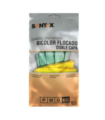 Santex Guantes de Latex Talla M - Doble Capa - Interior Algodon Flocado - Palma y Dedos Texturizados - Conforme (UE) 2016/425 ..
