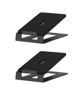 Aisens Pack Soporte Universal de Mesa para Altavoces - Carga Max. 10Kg - Color Negro