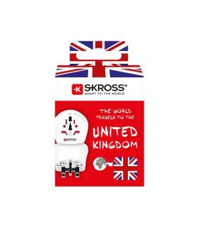 Skross Adaptador de Viaje del Mundo a Reino Unido - Color Blanco